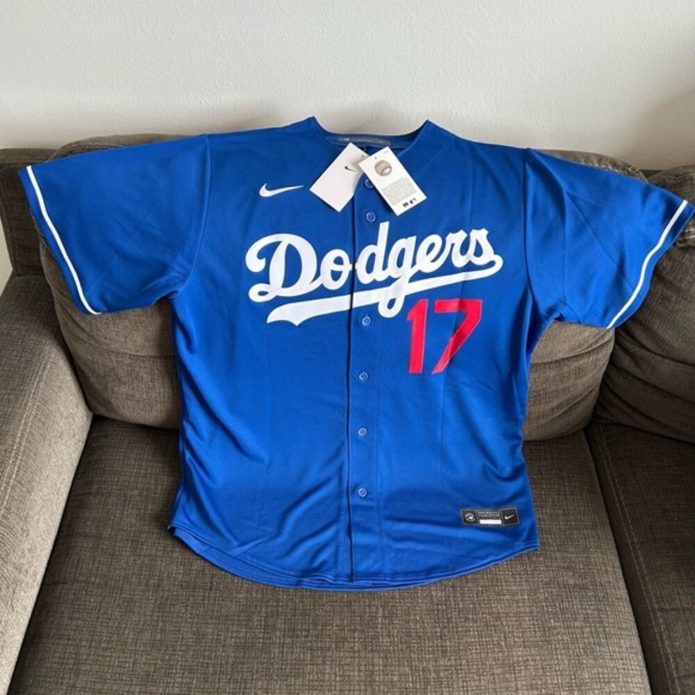 Nike Authentic Los Angeles Dodgers Shohei Ohtani #17 Blue Jersey